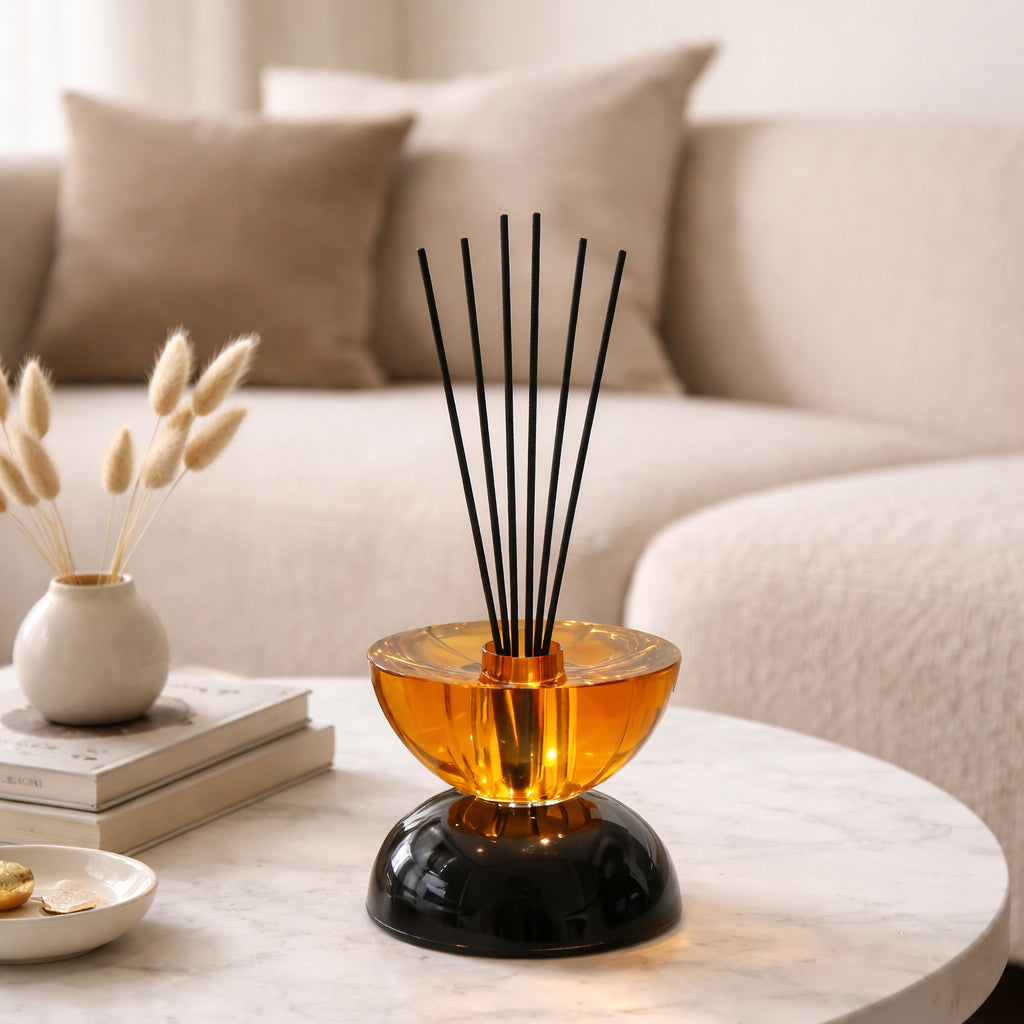 AURE Crystal Diffuser in Amber & Black