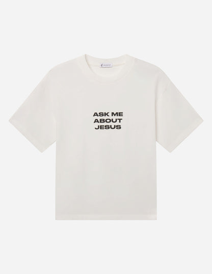 Ask Me About Jesus Heavyweight Tee