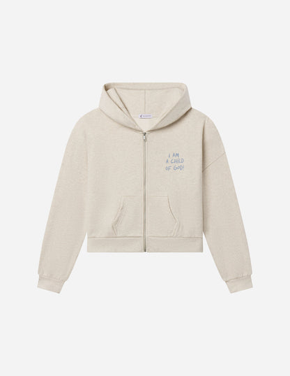 Child of God Eggshell Full-Zip Hoodie