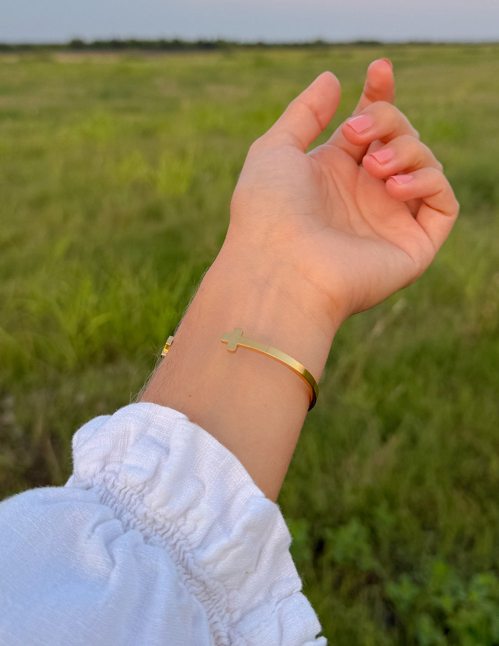 Cross Cuff Bracelet