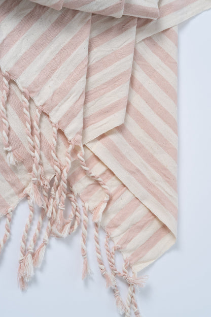 Girit Salmon Cotton Linen Towel