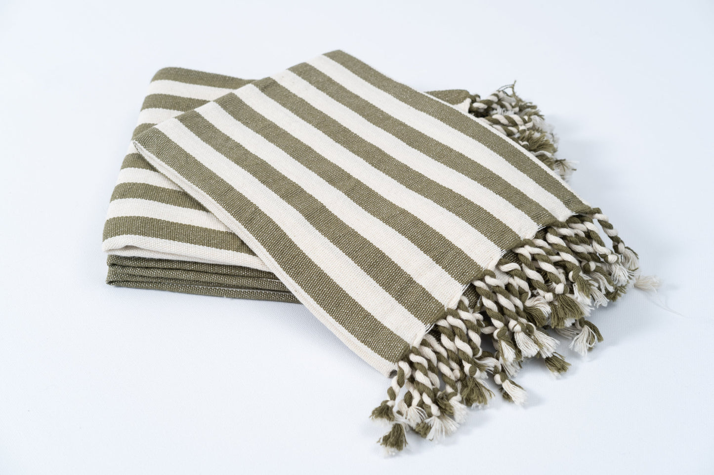 Girit Haki Cotton Linen Towel