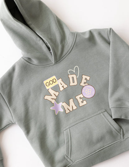 God Made Me Kids Hoodie