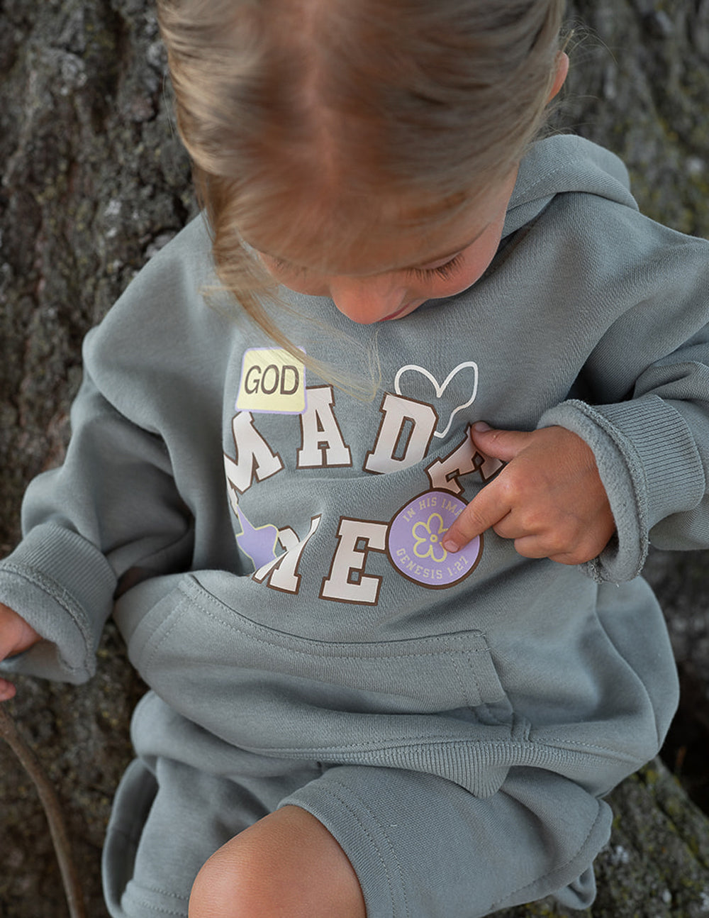 God Made Me Kids Hoodie