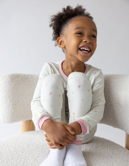 Heart Bamboo Kids Pajama Set
