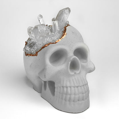 Clear Quartz Skull Head