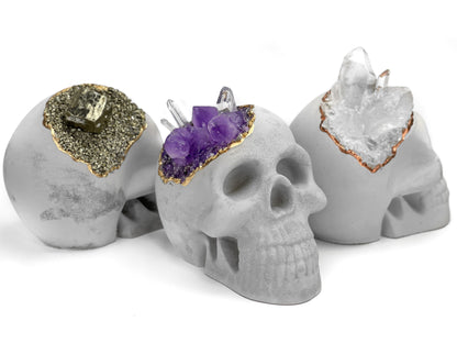 Clear Quartz Skull Head