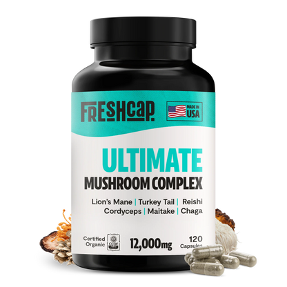 Organic Mushroom Complex Supplement Capsules