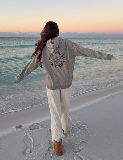 Not of This World Beige Unisex Hoodie
