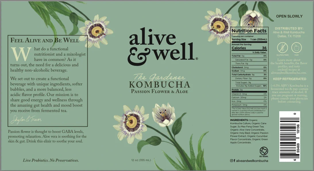 Passionflower & Aloe Kombucha Organic