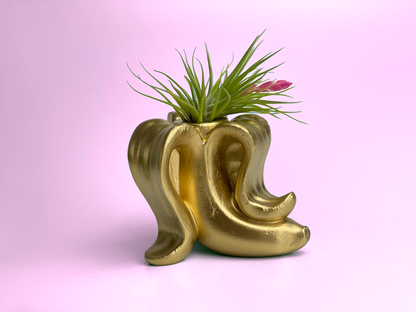 Gold Banana Candle Holder