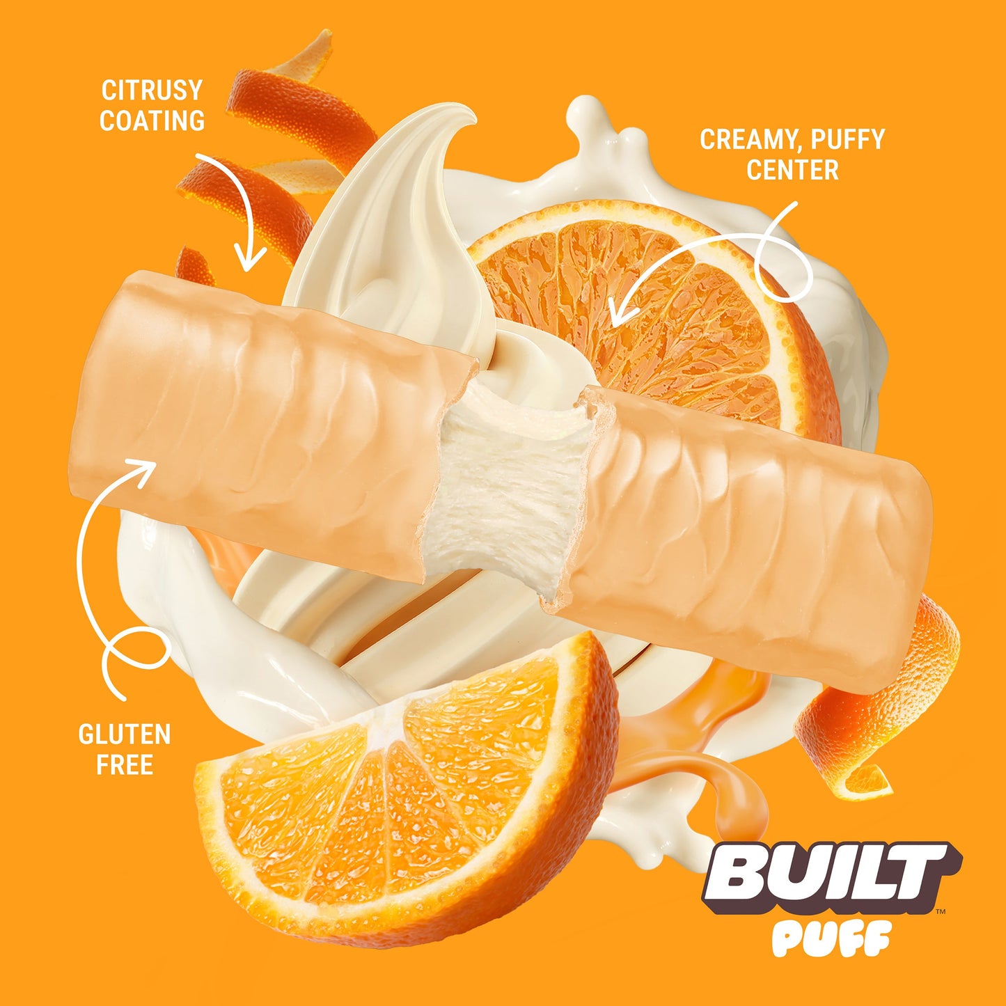 Orange Cream Pop Puff - Factory Seconds