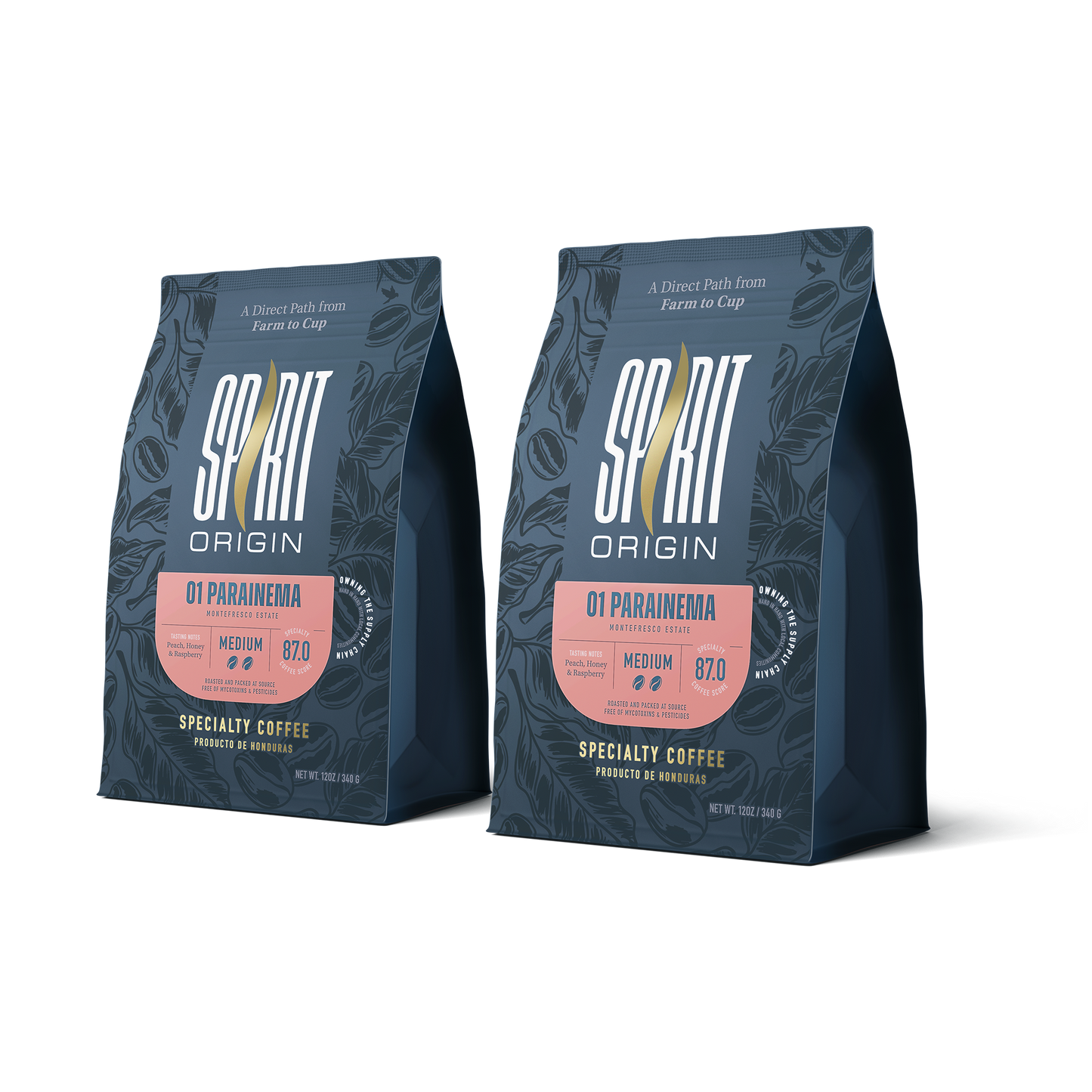 Honduras Monte Fresco Parainema Washed – Medium Roast Specialty Coffee, 2-Pack