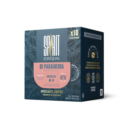 Single-Serve Pour-Over Drip Coffee Bags – Parainema Medium Roast Specialty Coffee (10-Pack)