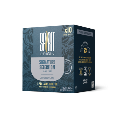 Single-Serve Pour-Over Drip Coffee Bags – Mix Sample Set, Specialty Coffee (10-Pack)