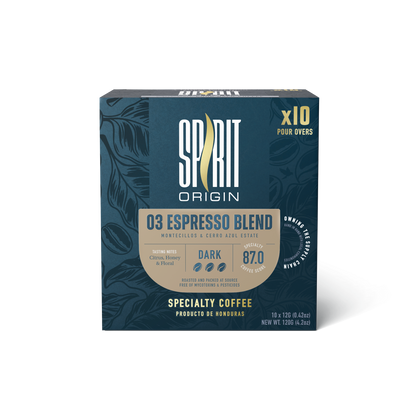 Single-Serve Pour-Over Drip Coffee Bags – Espresso Blend Specialty Coffee (10-Pack)