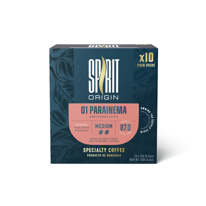 Single-Serve Pour-Over Drip Coffee Bags – Parainema Medium Roast Specialty Coffee (10-Pack)