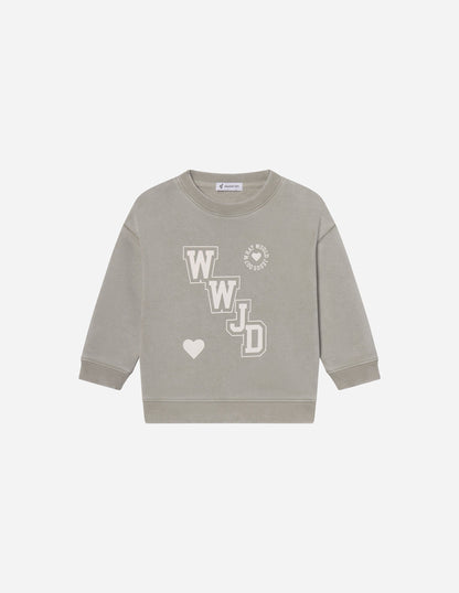 WWJD Varsity Kids Crewneck