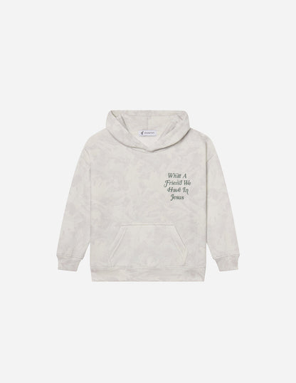 What a Friend in Jesus Camo Kids Hoodie
