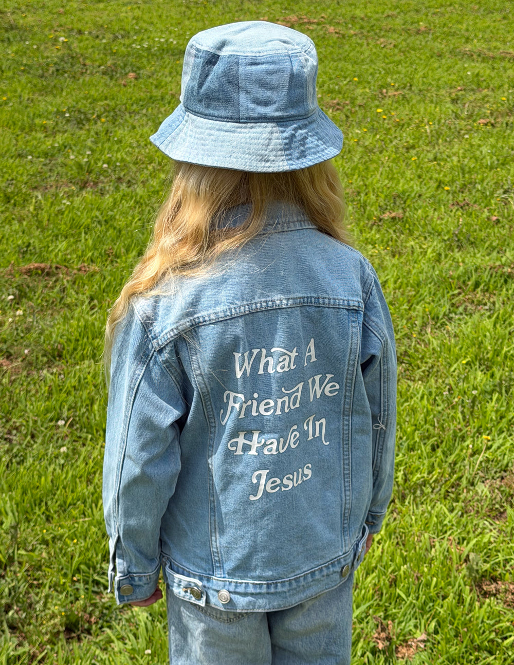 What a Friend in Jesus Kids Denim Jacket