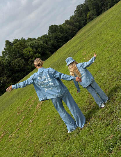 What a Friend in Jesus Kids Denim Jacket