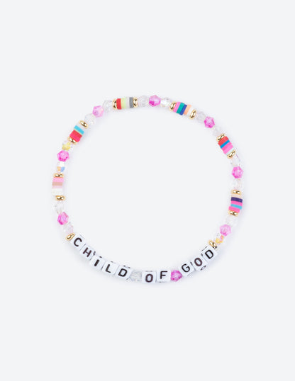 Child of God Letter Bracelet
