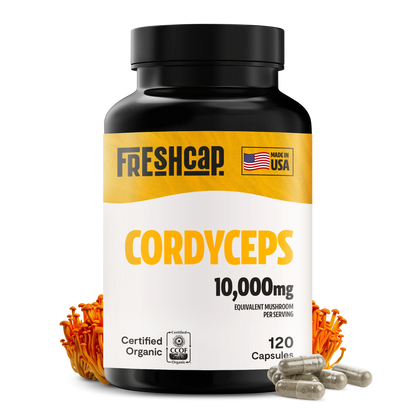 Organic Cordyceps Mushroom Supplement Capsules