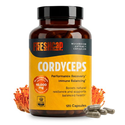 Organic Cordyceps Mushroom Supplement Capsules