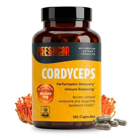 Organic Cordyceps Mushroom Supplement Capsules