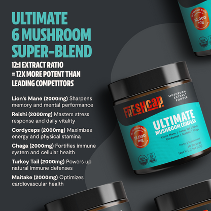 Organic Mushroom Extract Powder Blend
