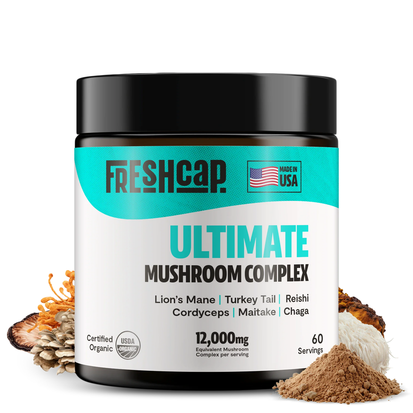 Organic Mushroom Extract Powder Blend