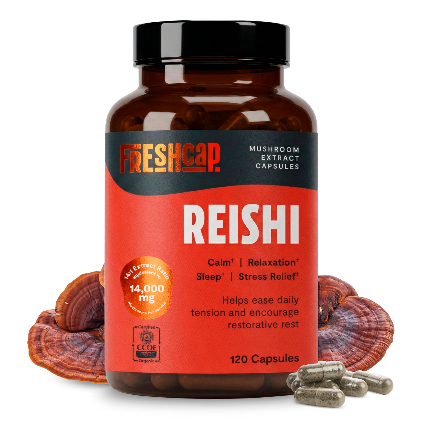 Organic Reishi Mushroom Capsules